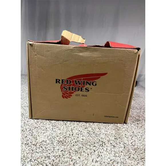 Red Wing Men's King Toe Work Boots Brown Steel Toe Size 9.5 Waterproof - Picture 11 of 11